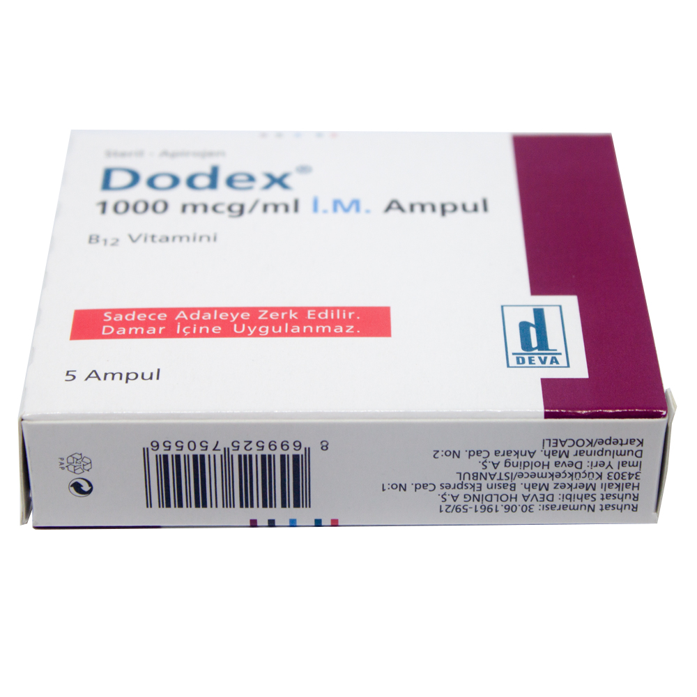 dodex-1000-mcg-ml-5-ampul-muadili-nedir